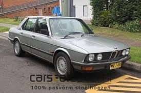 BMW 5 series Е28 (4 deurs, saloon, 1981 - 1987)